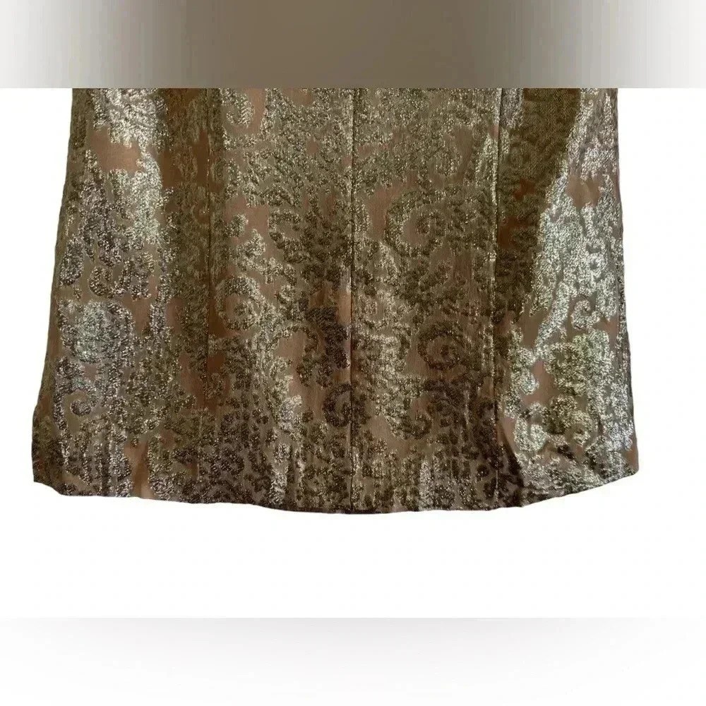 J Crew Silk and Metallic Sleeveless Top Size 2 - Picture 4 of 16